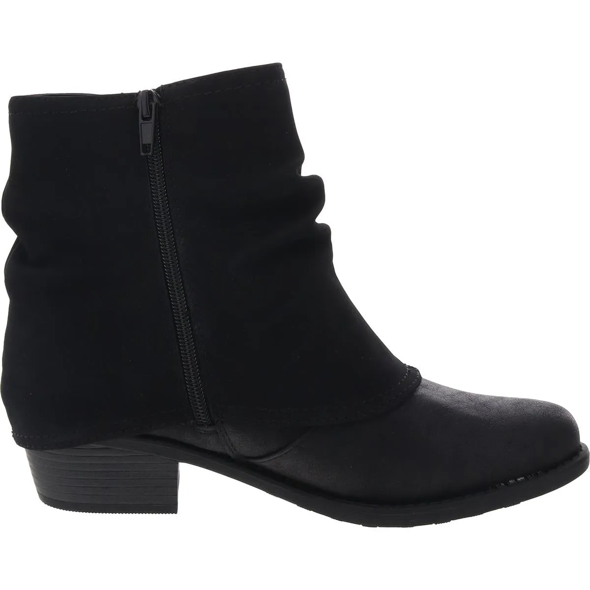 312852 Womens Fold-Over Manmade Ankle Boots