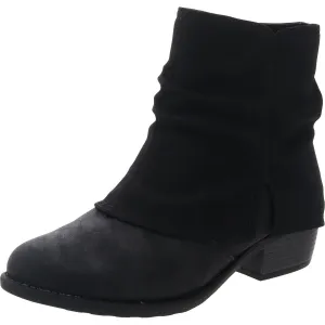 312852 Womens Fold-Over Manmade Ankle Boots