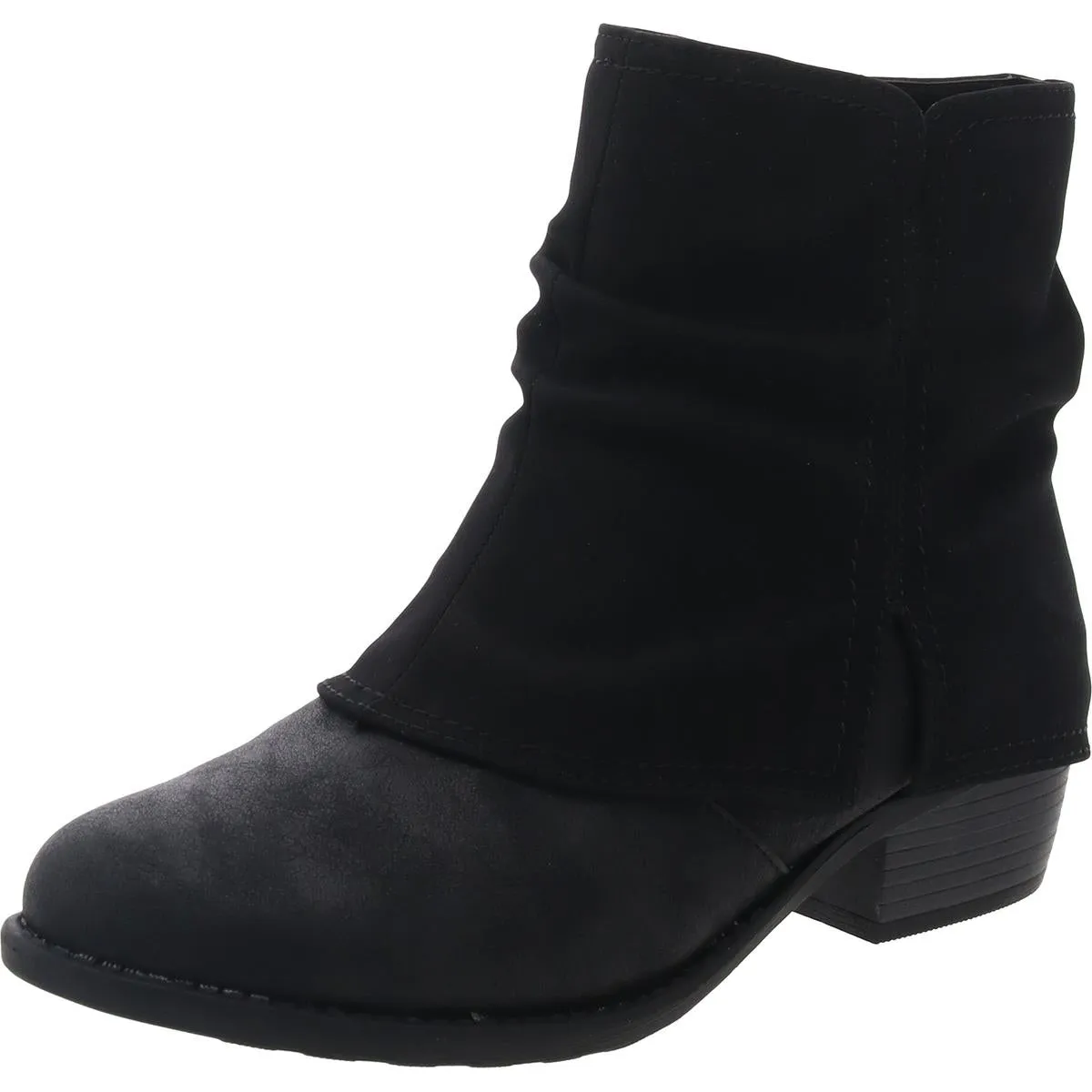 312852 Womens Fold-Over Manmade Ankle Boots