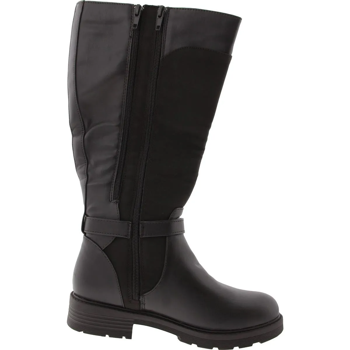 313616PC Womens Wide Calf Manmade Mid-Calf Boots