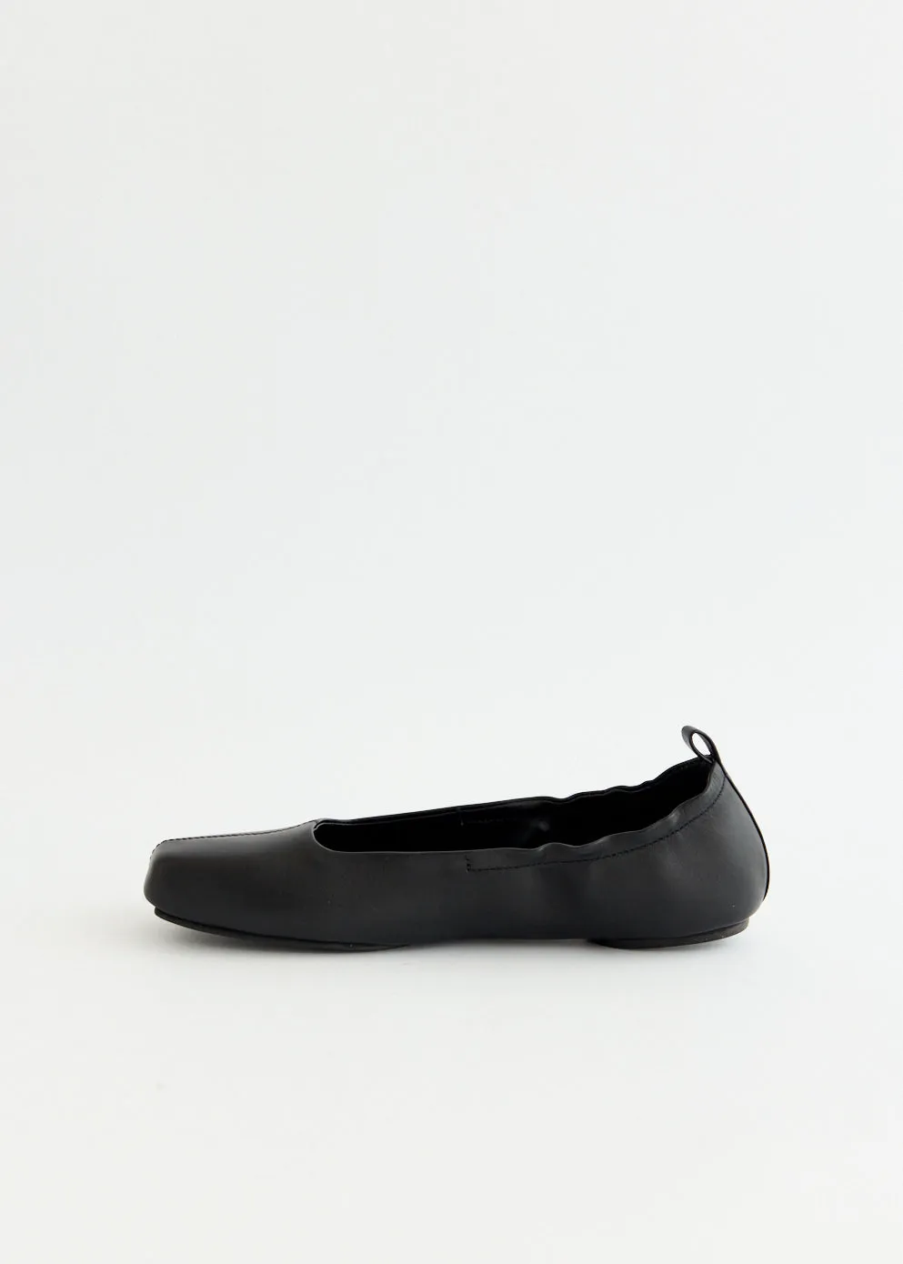 Made With Care Ballet Flat Quilted Leather Clutch