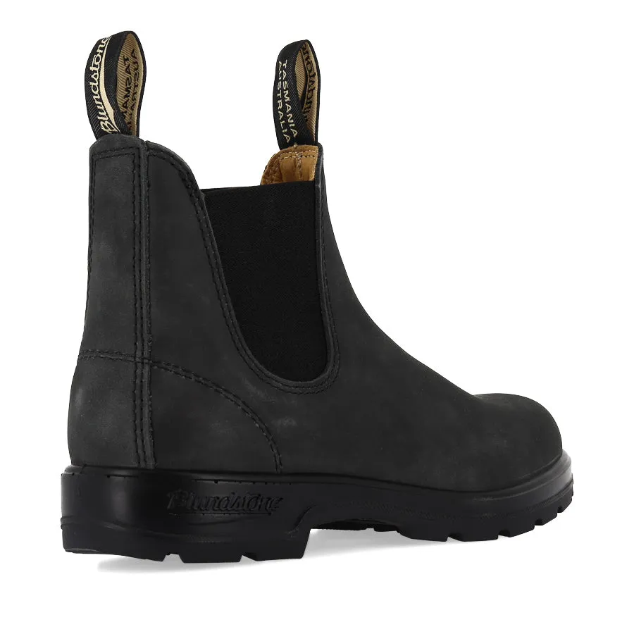 587 CLASSIC  - RUSTIC BLACK LEATHER