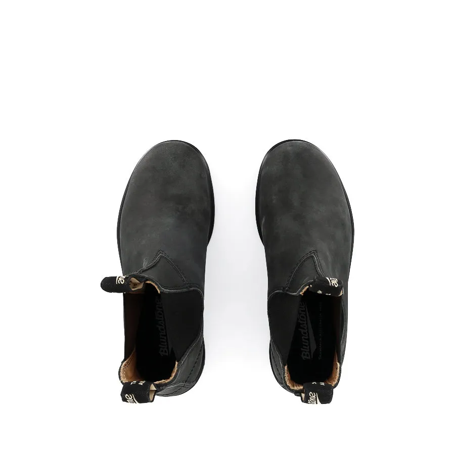 587 CLASSIC  - RUSTIC BLACK LEATHER