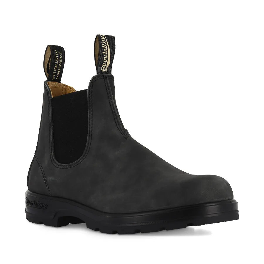 587 CLASSIC  - RUSTIC BLACK LEATHER