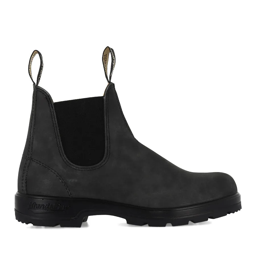 587 CLASSIC  - RUSTIC BLACK LEATHER