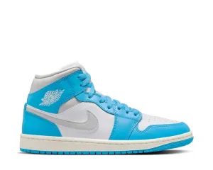 7-Day Return & Exchange Air Jordan 1 Mid W "Powder Blue" Imported Authentic Bold Choice, Great Price, Drawstring Gym Bag With Shoe Pocket, Great For Gifting