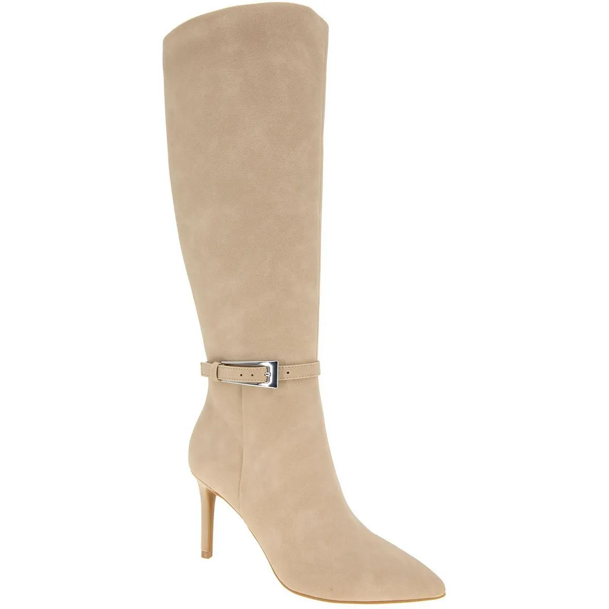 ABBIN Womens Zipper Manmade Knee-High Boots