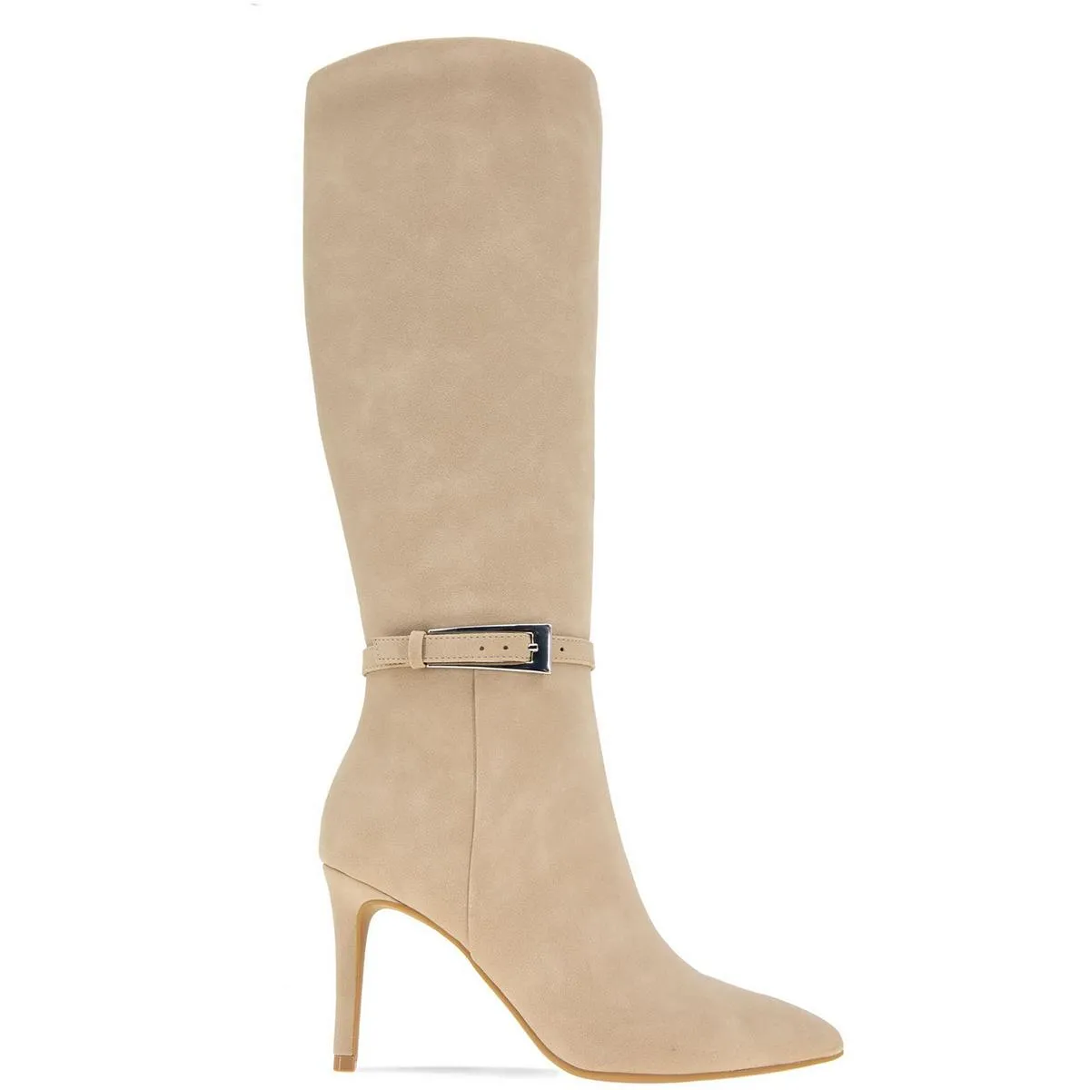ABBIN Womens Zipper Manmade Knee-High Boots
