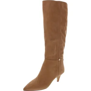 Abbot Womens Faux Suede Kitten Heel Knee-High Boots