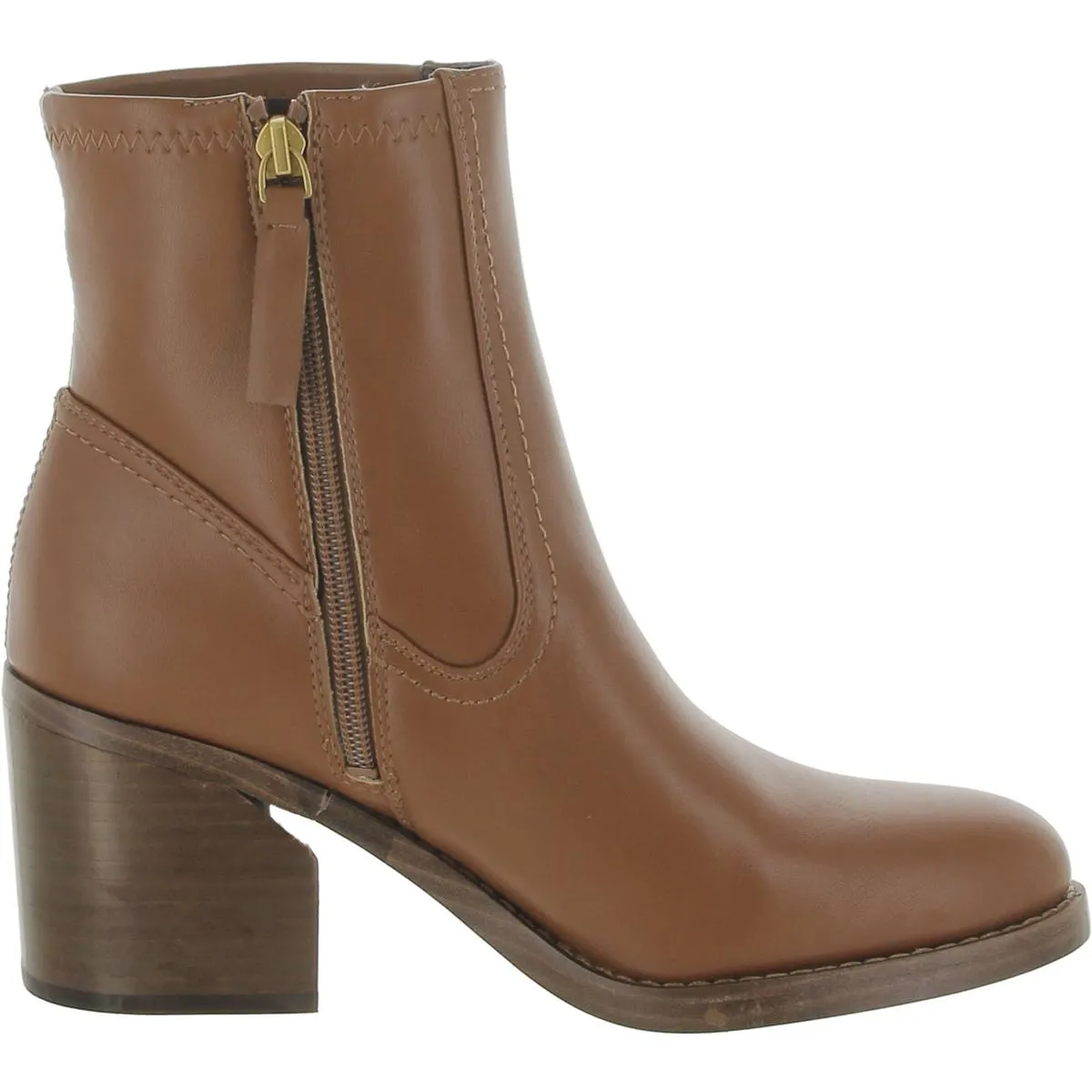 Abril Womens Faux Leather Short Mid-Calf Boots