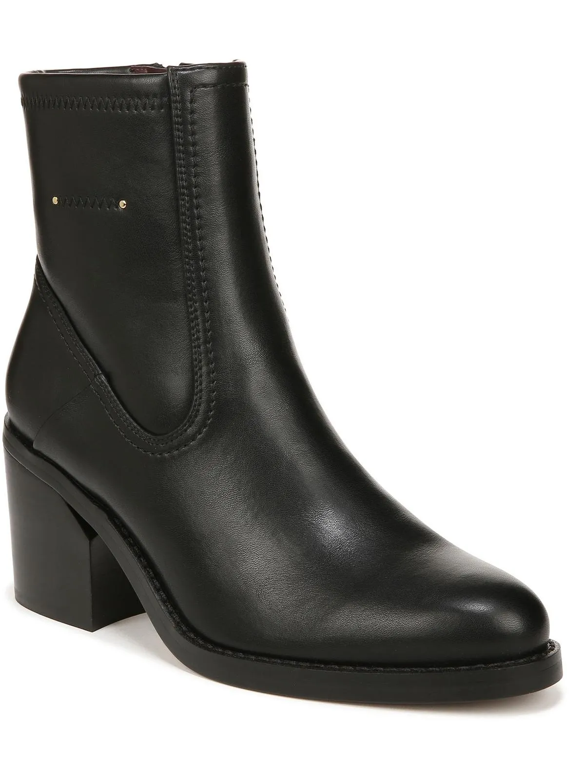Abril Womens Faux Leather Short Mid-Calf Boots