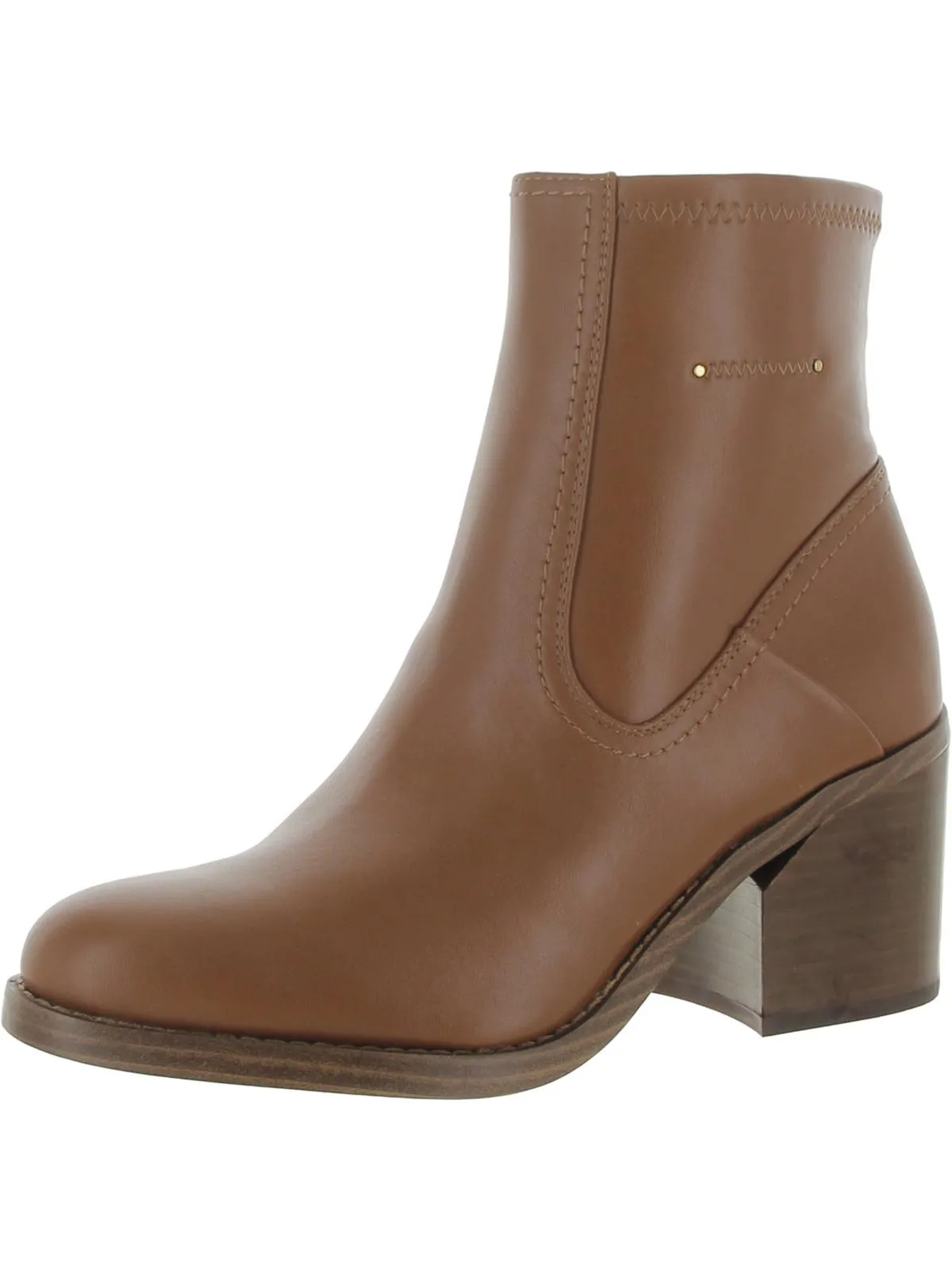 Abril Womens Faux Leather Short Mid-Calf Boots