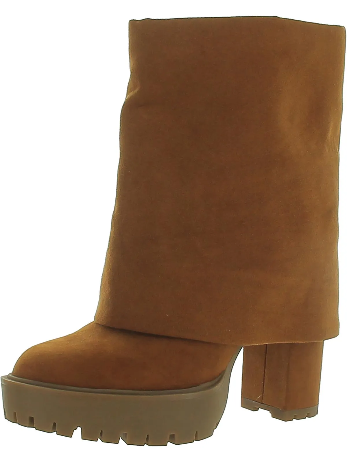 ACELINA Womens Faux Suede Round toe Chelsea Boots