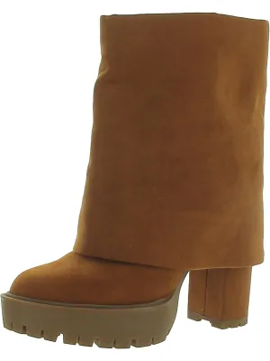ACELINA Womens Faux Suede Round toe Chelsea Boots