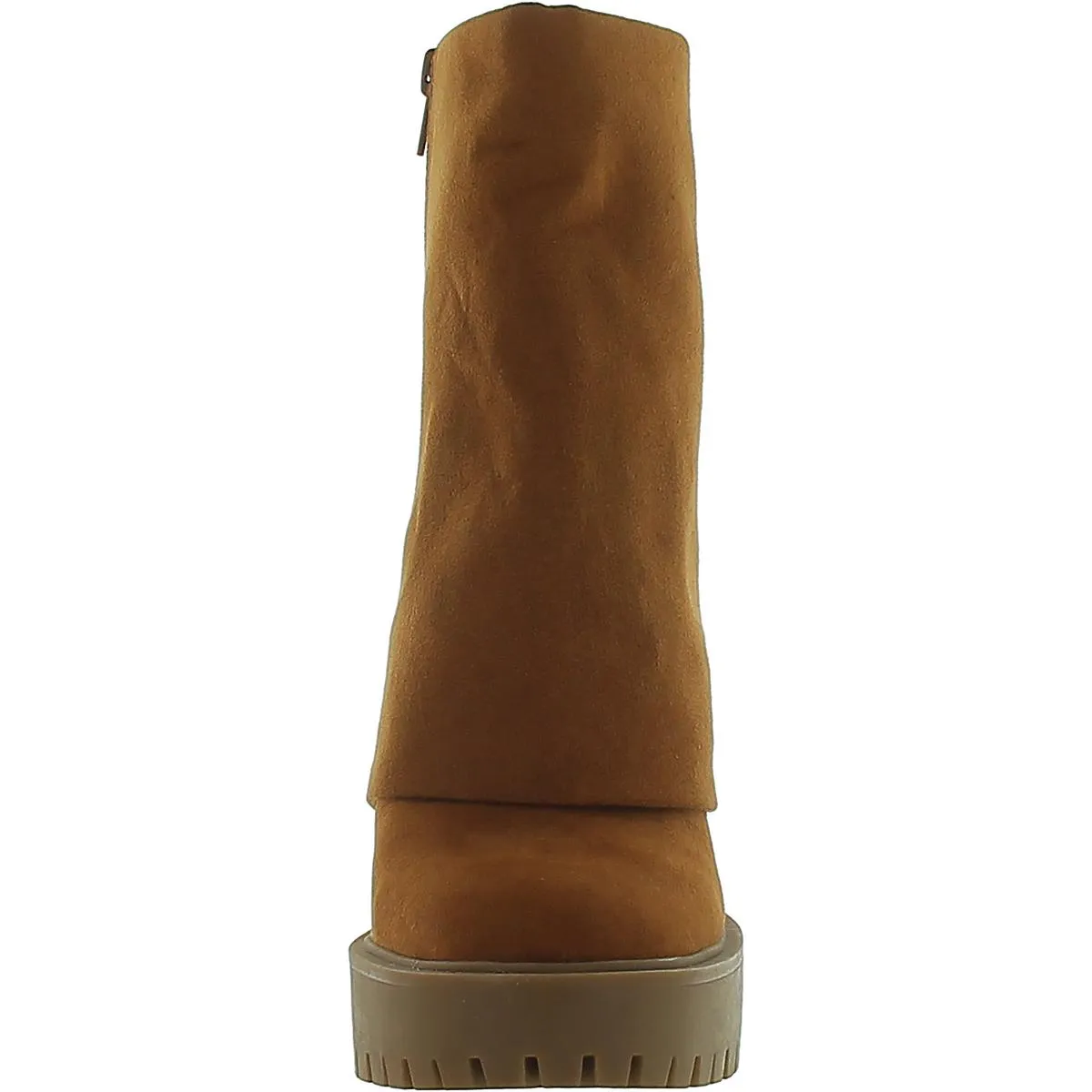 ACELINA Womens Faux Suede Round toe Chelsea Boots
