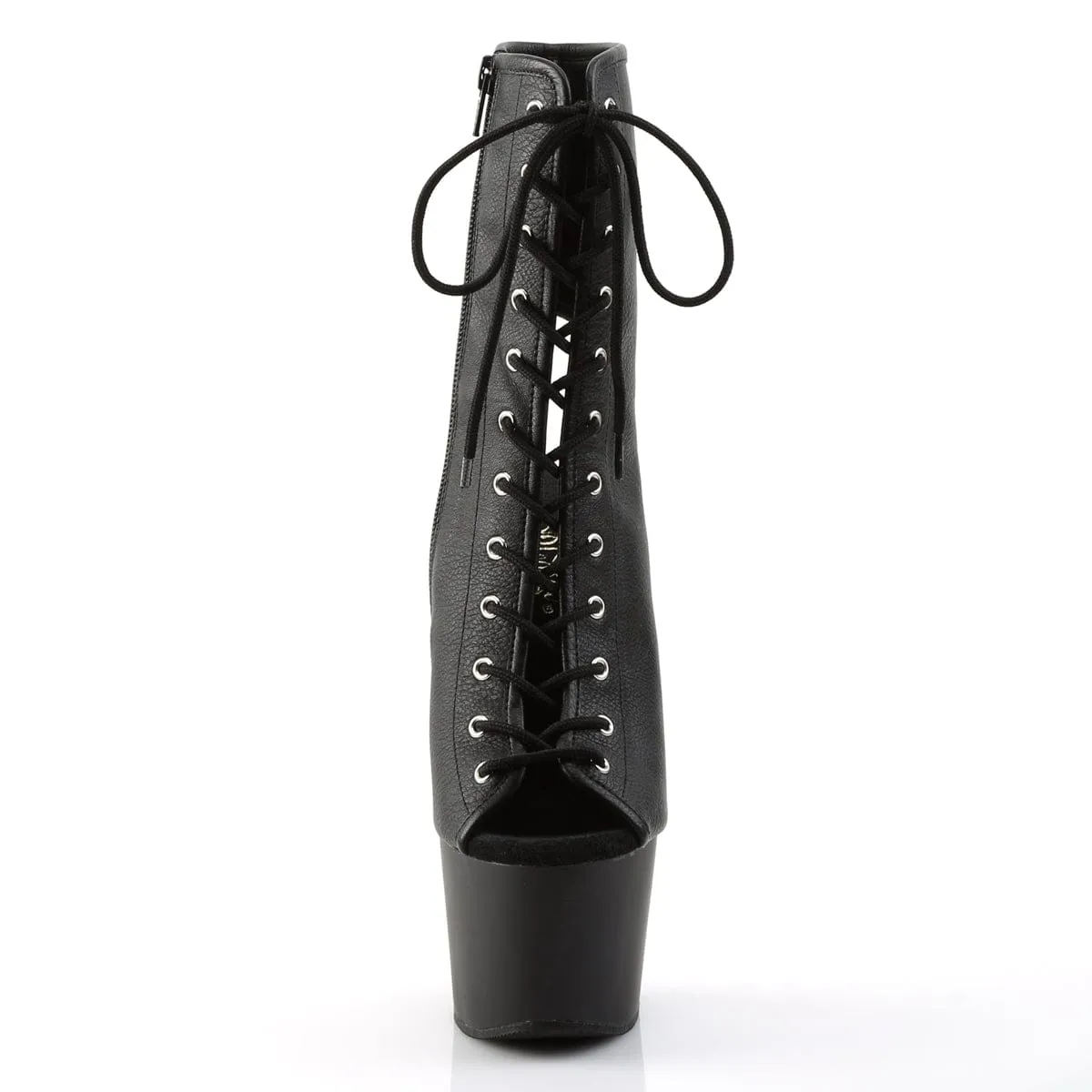 ADORE-1016 Black Faux Leather/Black Matte