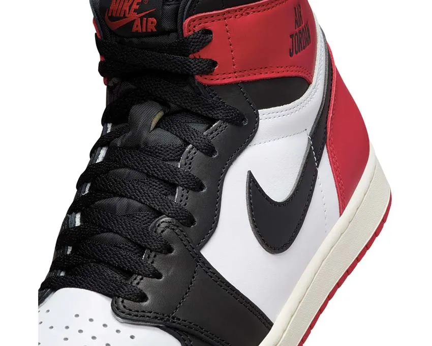 Padded Air Jordan 1 Retro High OG "Black Toe" Metallic
