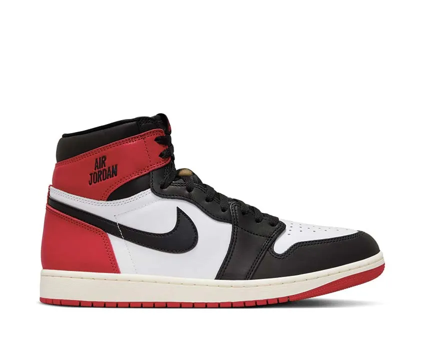 Advanced feature discount Air Jordan 1 Retro High OG "Black Toe" Special price discount Seamless Style, Padded, Leather Satchel Handbag