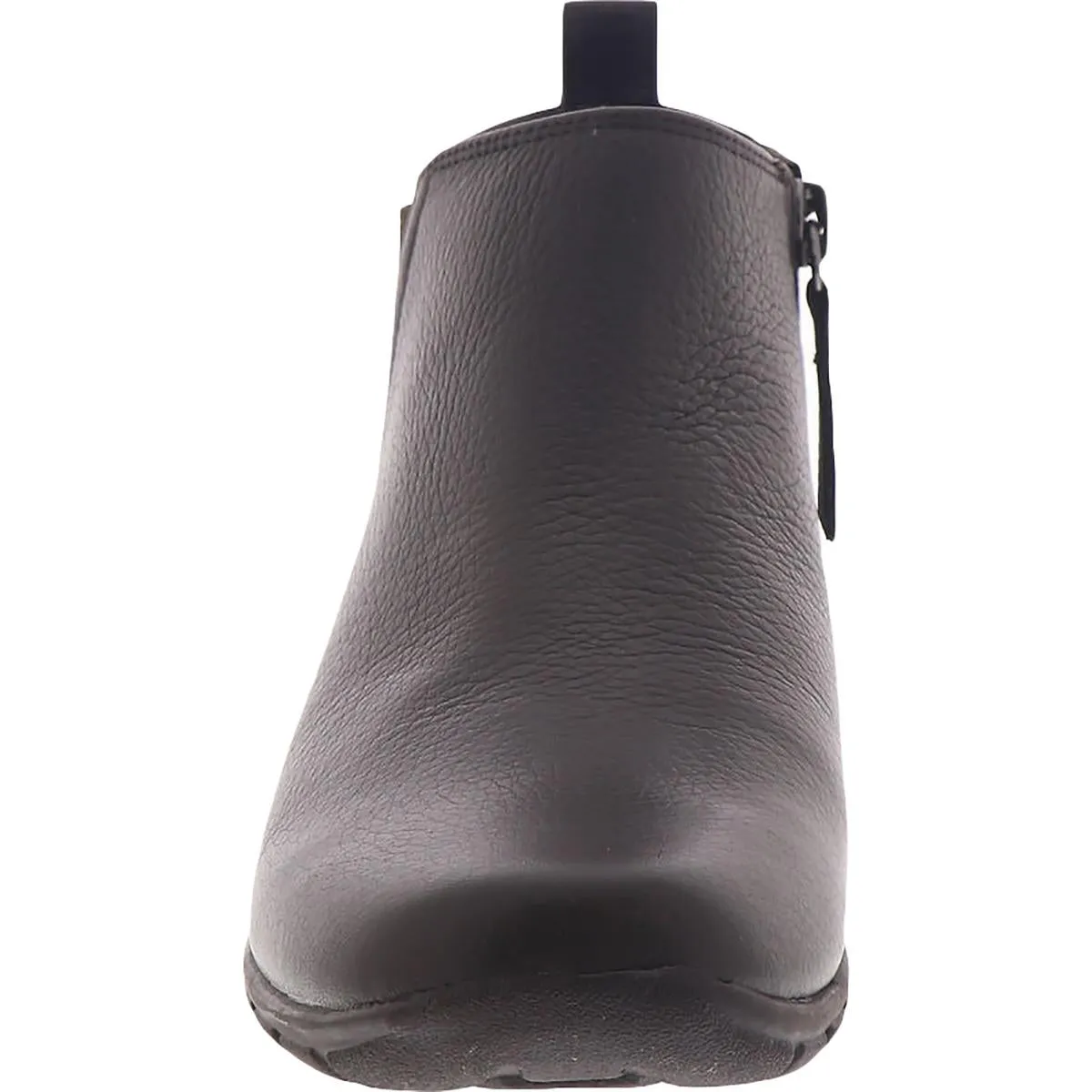 Aerial Womens Leather Low Heel Ankle Boots