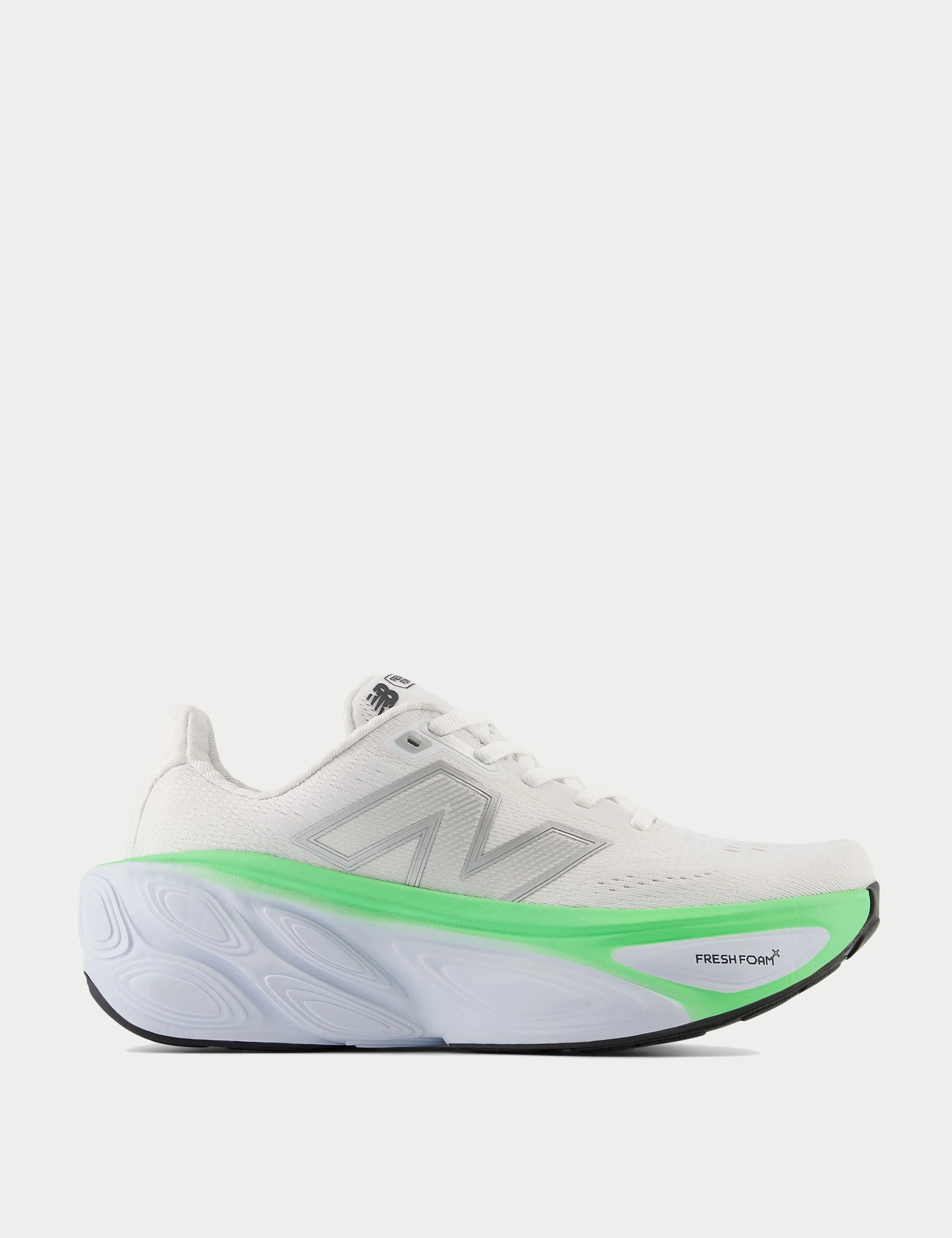 Travel Ready Affordable Goodie Fresh Foam X More v5 Shoes - White/Ice Blue/Electric Jade Statement Grab It Fast