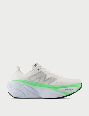 Travel Ready Affordable Goodie Fresh Foam X More v5 Shoes - White/Ice Blue/Electric Jade Statement Grab It Fast