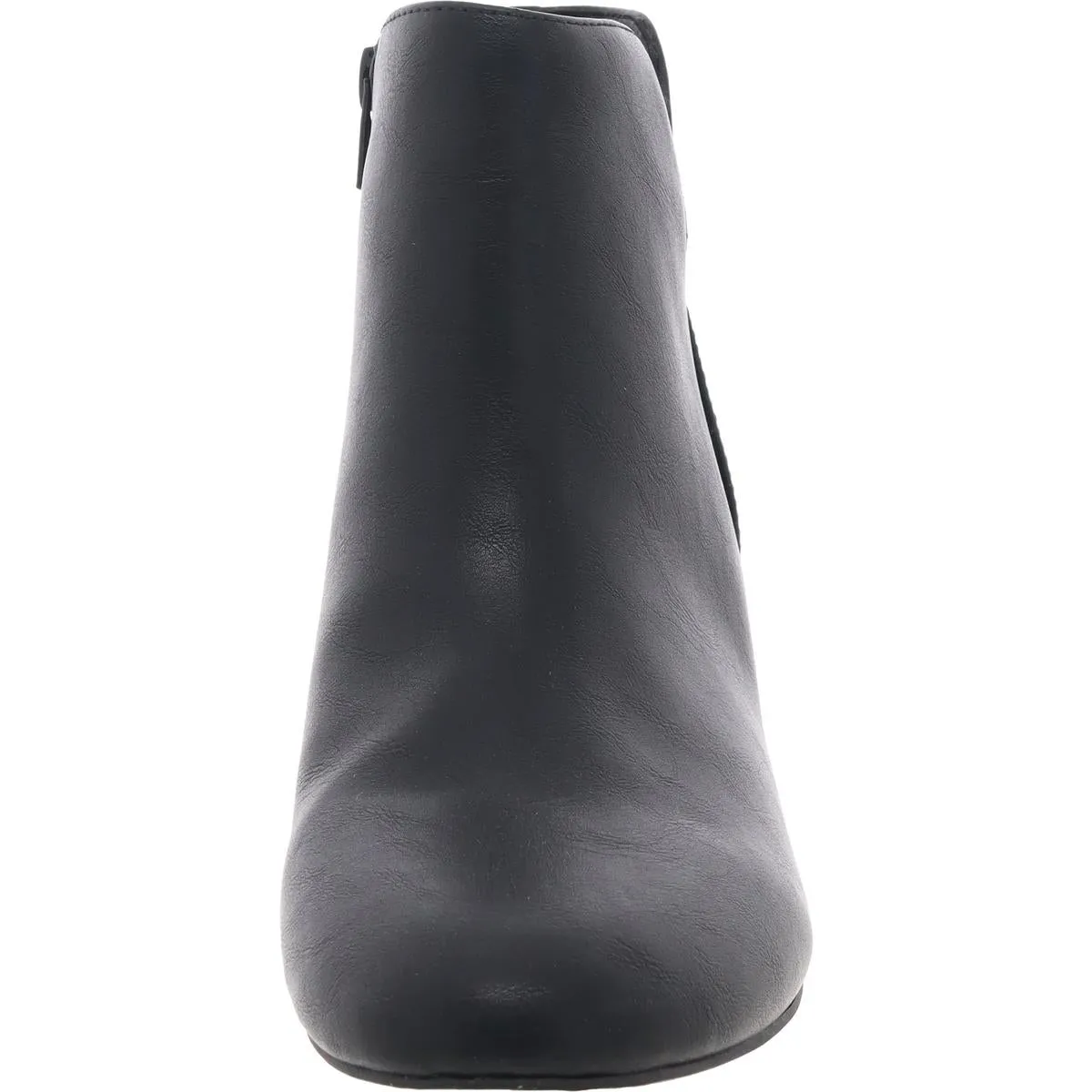 Ailsaa Womens Zipper Faux Leather Booties