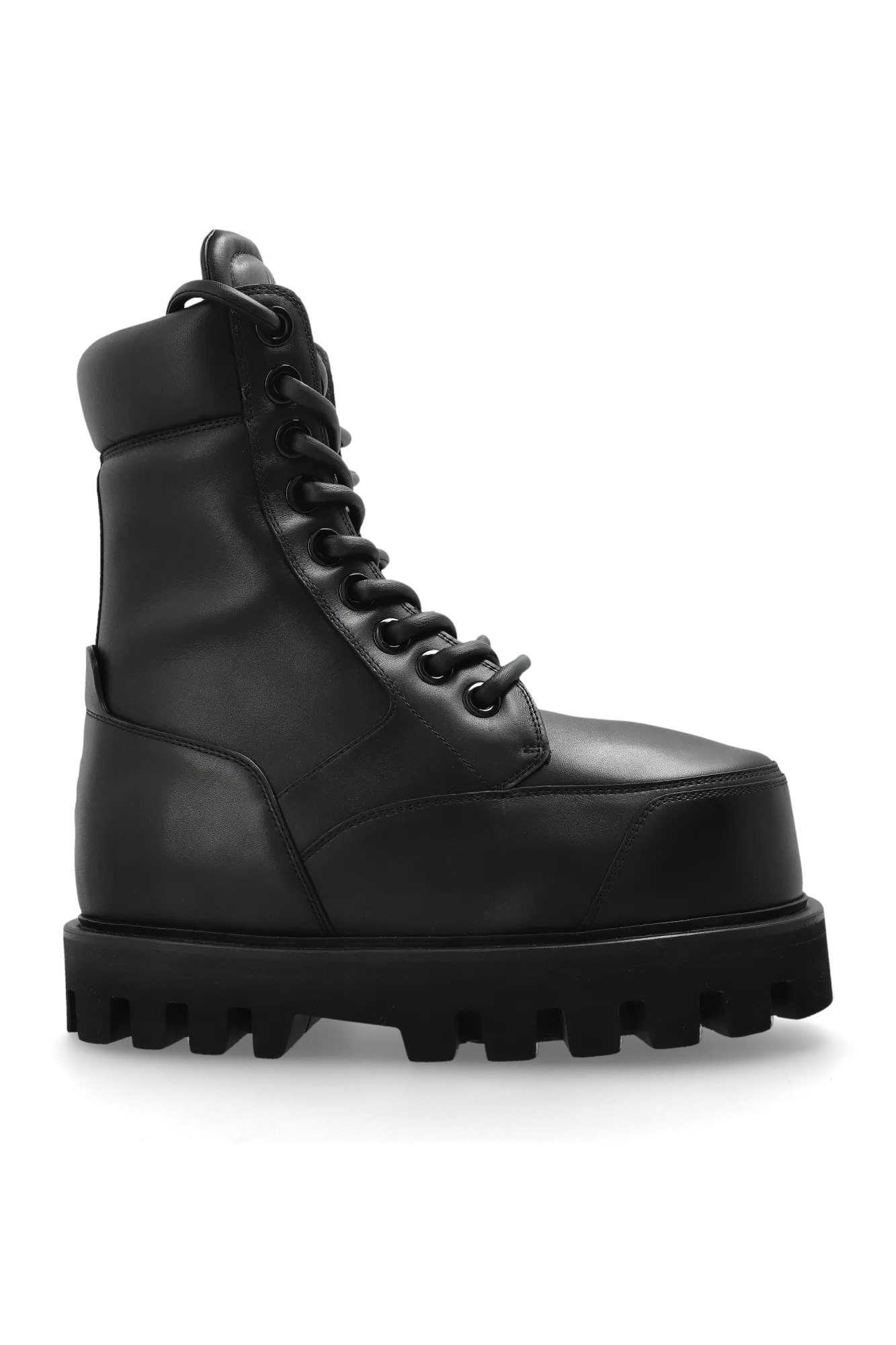 Alexander Mcqueen Leather Wedge Ankle Boots