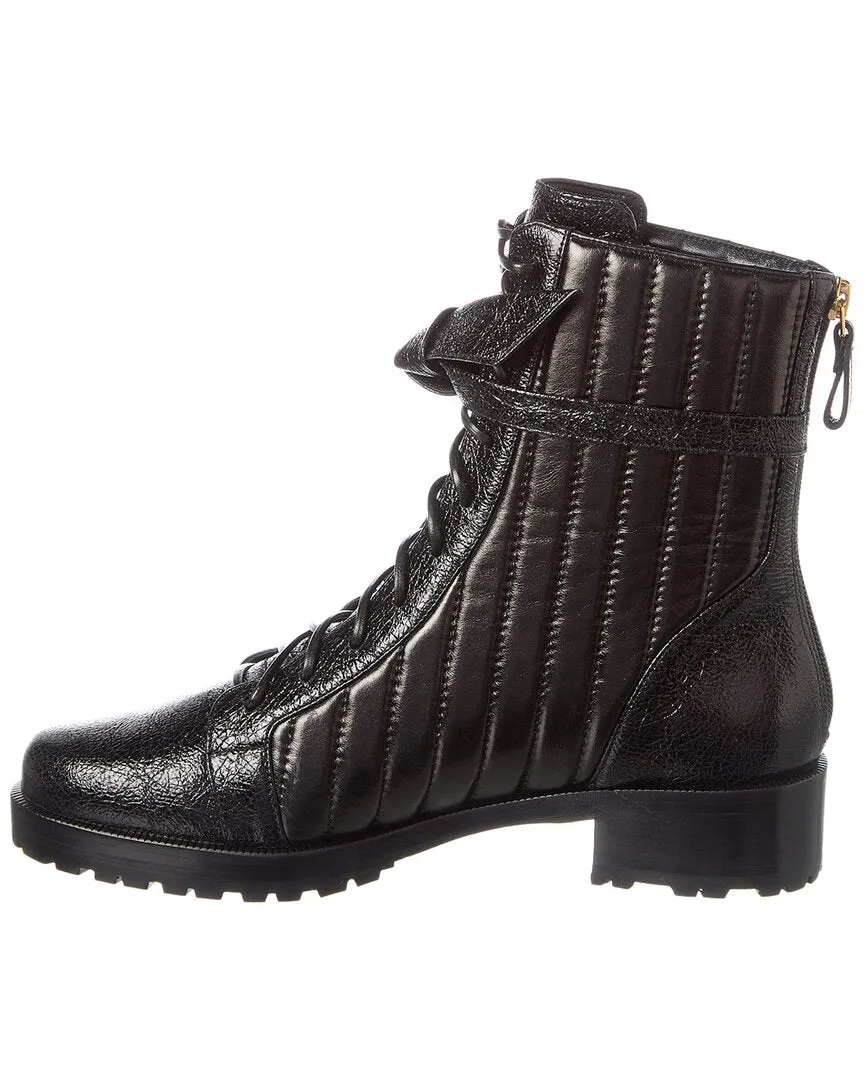 Alexandre Birman Clarita Quilted Leather Combat Boot