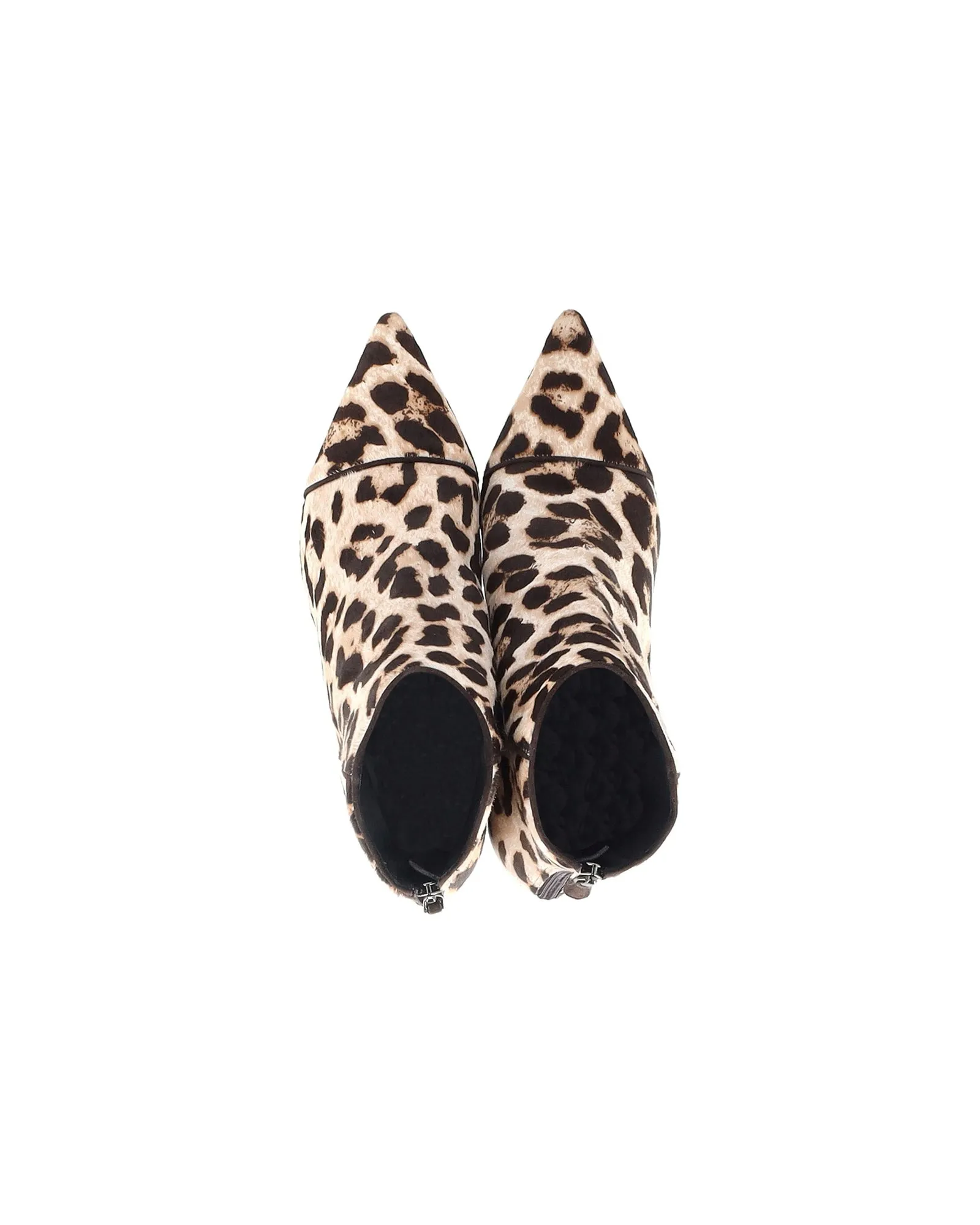 Alexandre Birman Kittie Ankle Boots in Animal Print Pony Hair