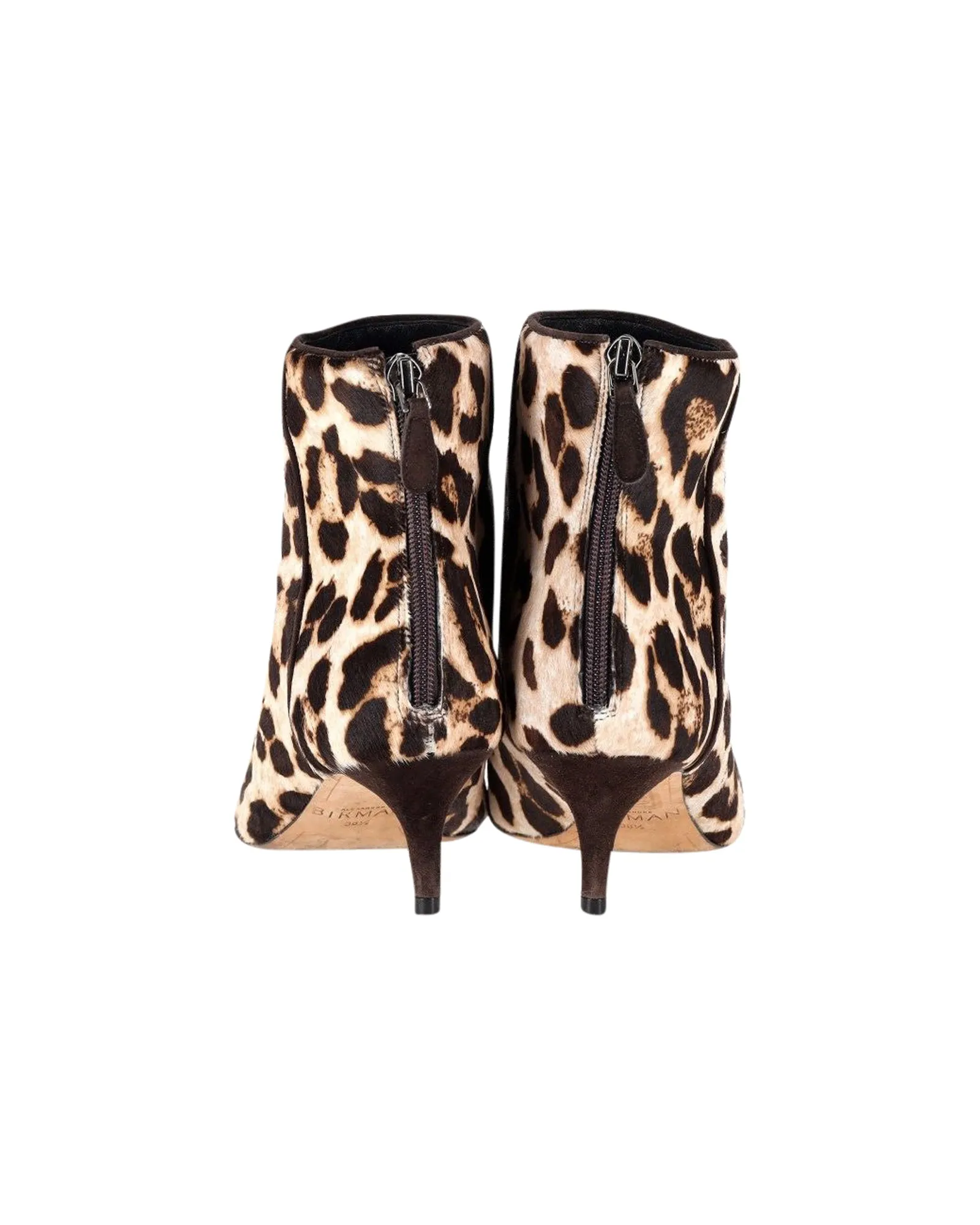 Alexandre Birman Kittie Ankle Boots in Animal Print Pony Hair
