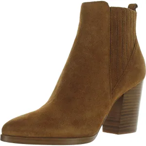 Alva Womens Solid Pointed Toe Ankle Boots