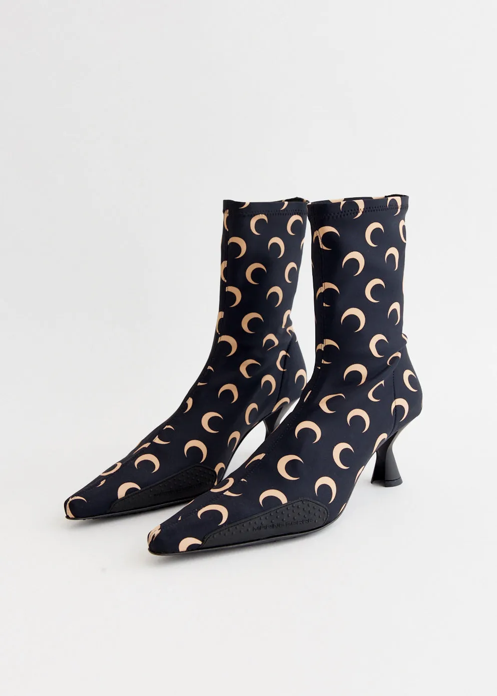 Moon Printed Jersey MS Boots On-The-Go Friendly, Worry-Free Wear, Brown Leather Duffel