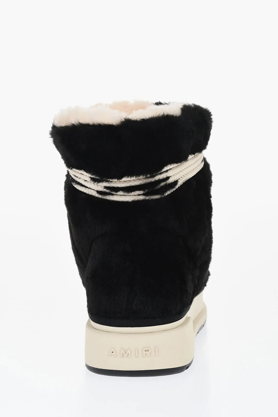 Amiri Rubber Sole Faux-Fur Boots