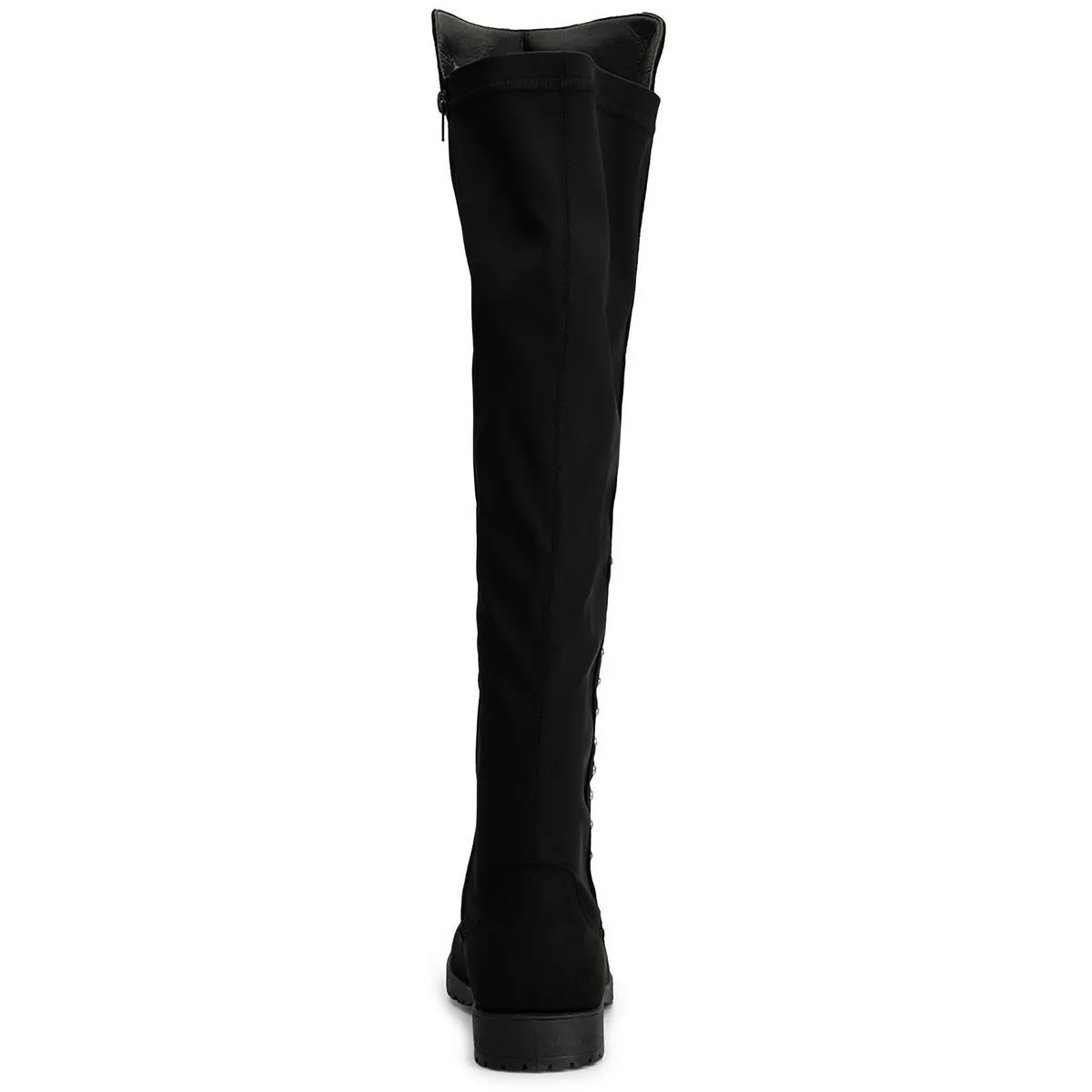 Andrea Womens Faux Suede Studded Over-The-Knee Boots