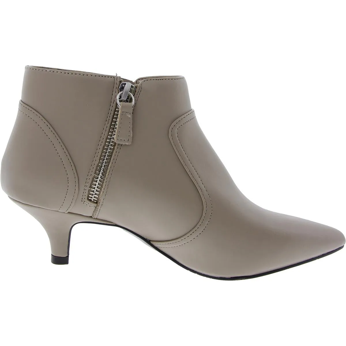 Annalee Womens Zipper Faux Leather Booties