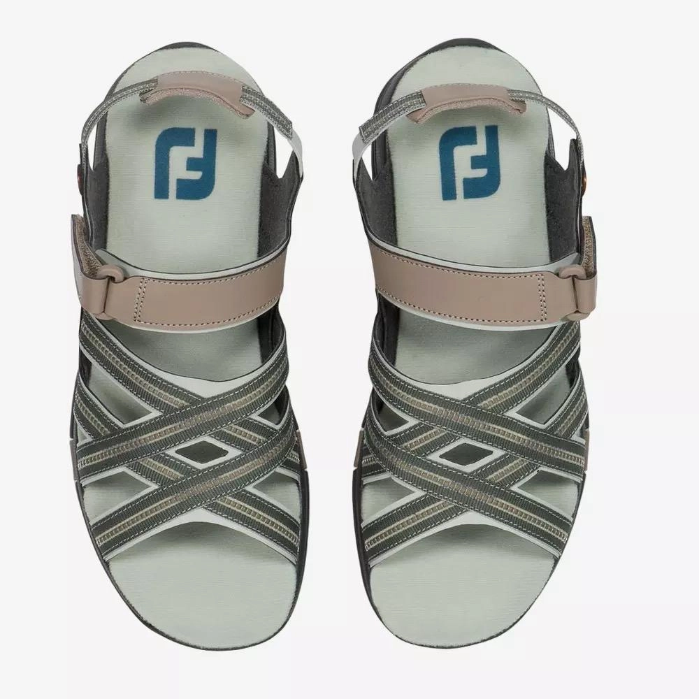 New Women's Footjoy Golf Sandals - Tan/Light Gray MSP$90 Mesh