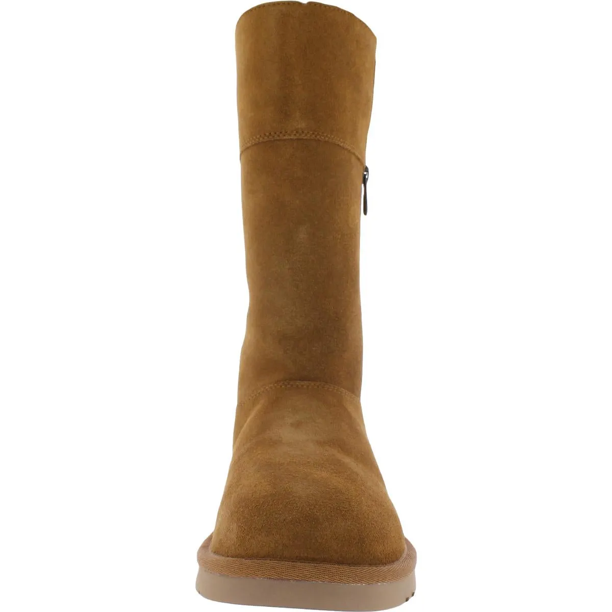Aribel Tall Womens Suede Zipper Shearling Boots