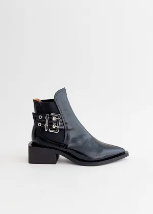 Versatile Everyday Style Artisanal Craftsmanship Chunky Buckle Chelsea Boots Great deal special