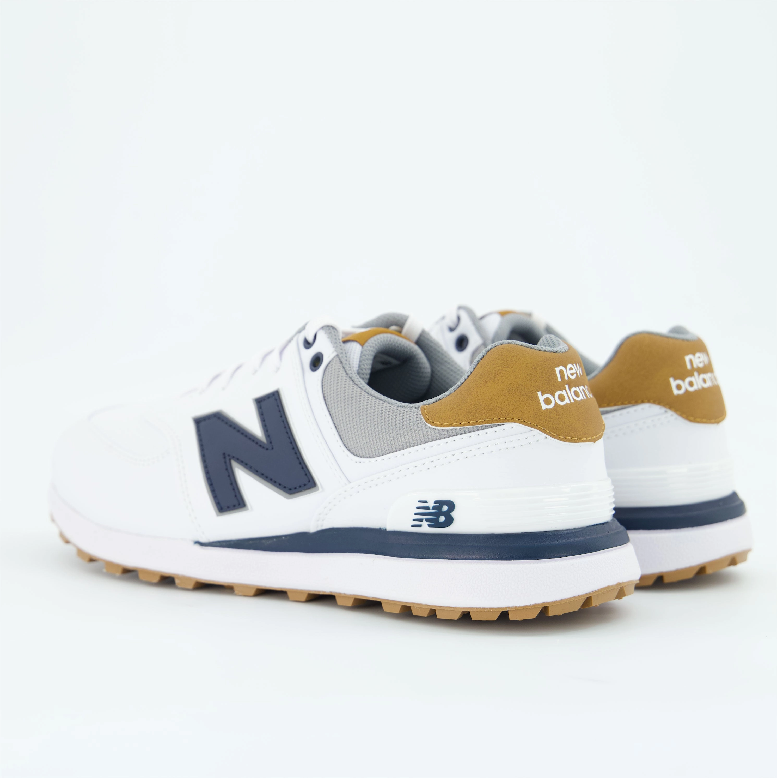 Stay Ahead Of The Trend New Balance 574 Greens Golf Shoes Strap Slider