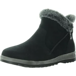 Bacilia Womens Faux Fur Suede Ankle Boots
