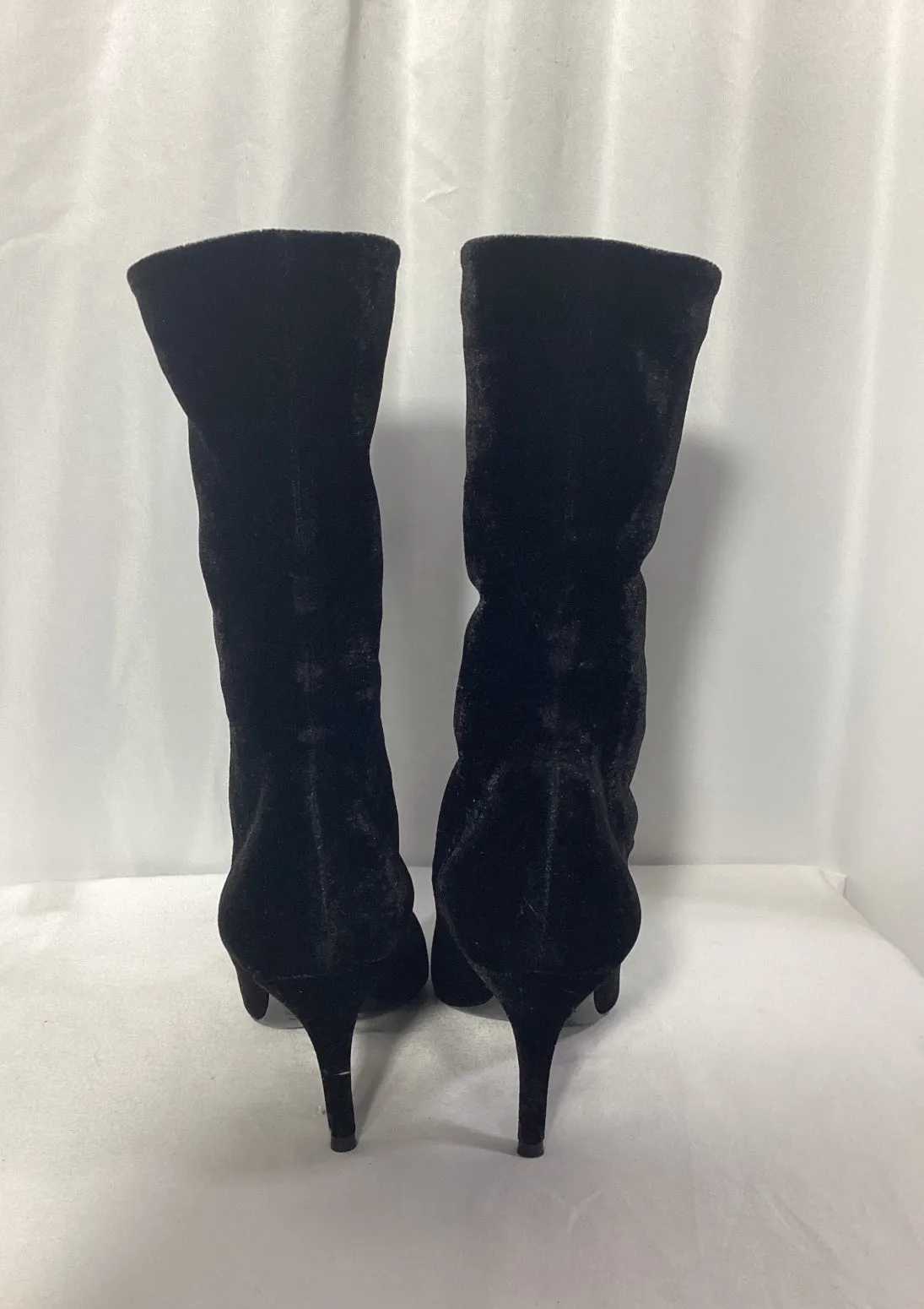 Balenciaga Sock Ankle Boots in Black Velvet