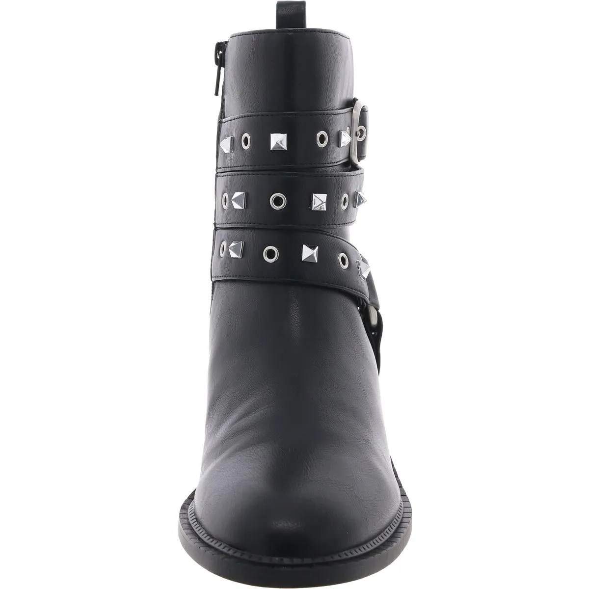 BARLA Womens Studded Manmade Motorcycle Boots