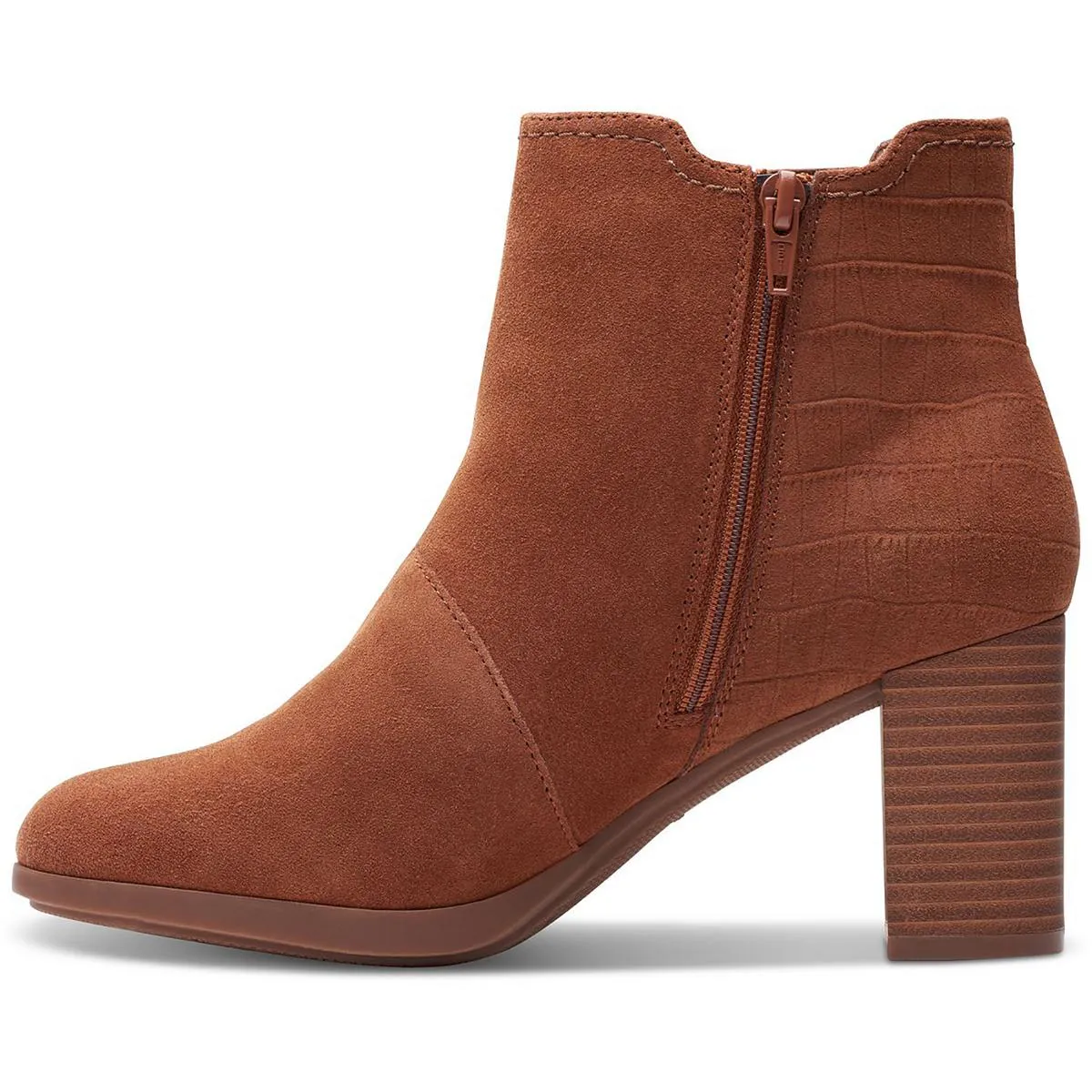 Bayla Rose Womens Suede Round Toe Booties