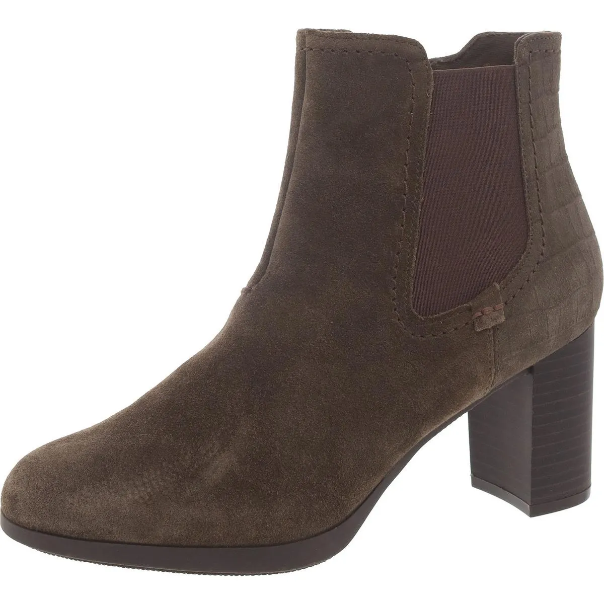 Bayla Rose Womens Suede Round Toe Booties
