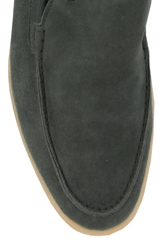 Sartorio Napoli Olive Green Loafer Loafers Bold In Every Way, Drawstring Gym Bag With Shoe Pocket