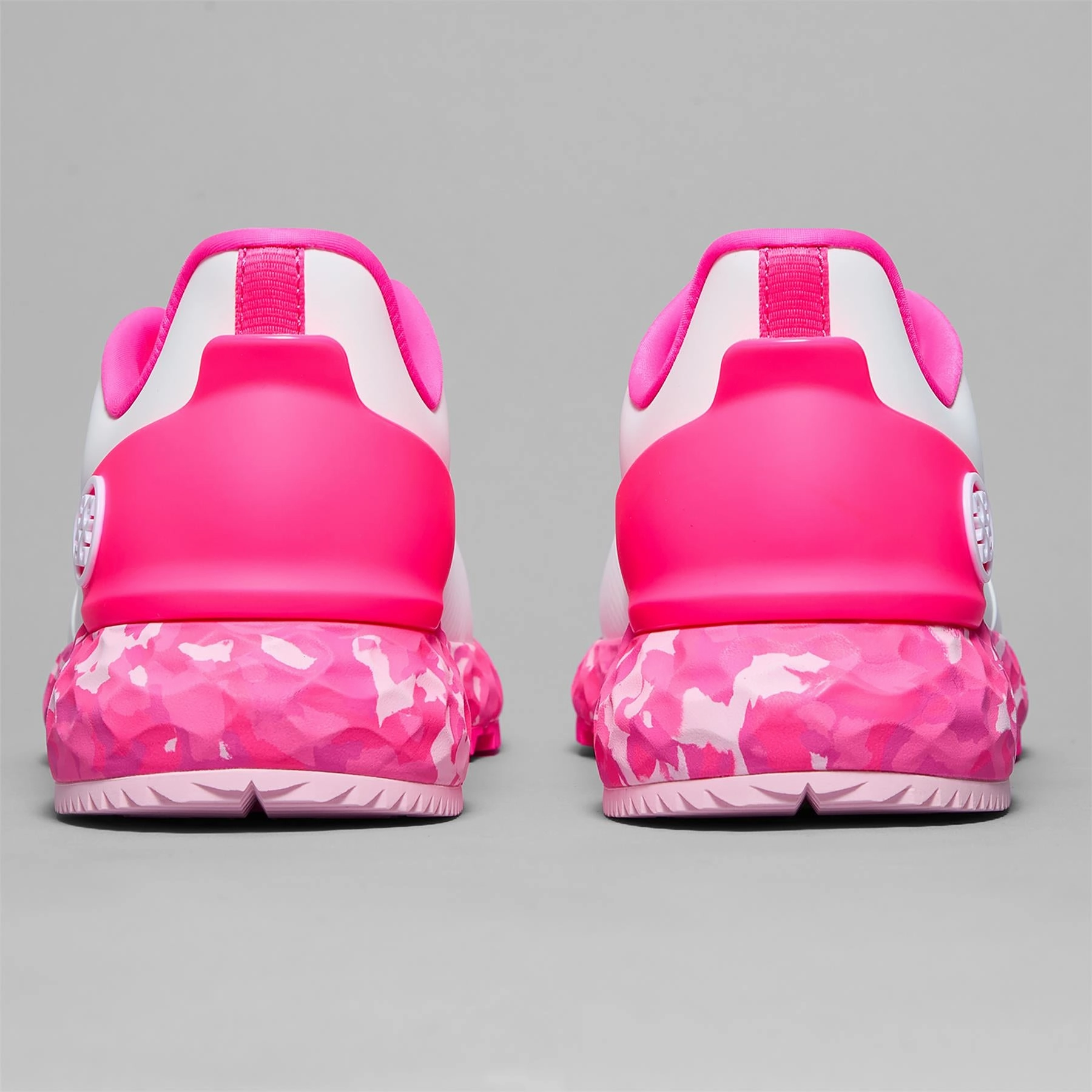 Inspired By Nature Camo Sole MG4  Golf Shoes Snow/Knockout Pink Pack It And Go