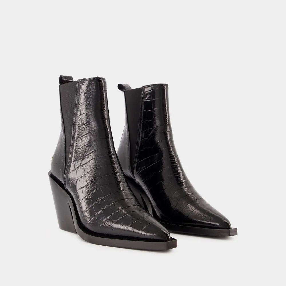 Bekah Boots - Calfskin - Black