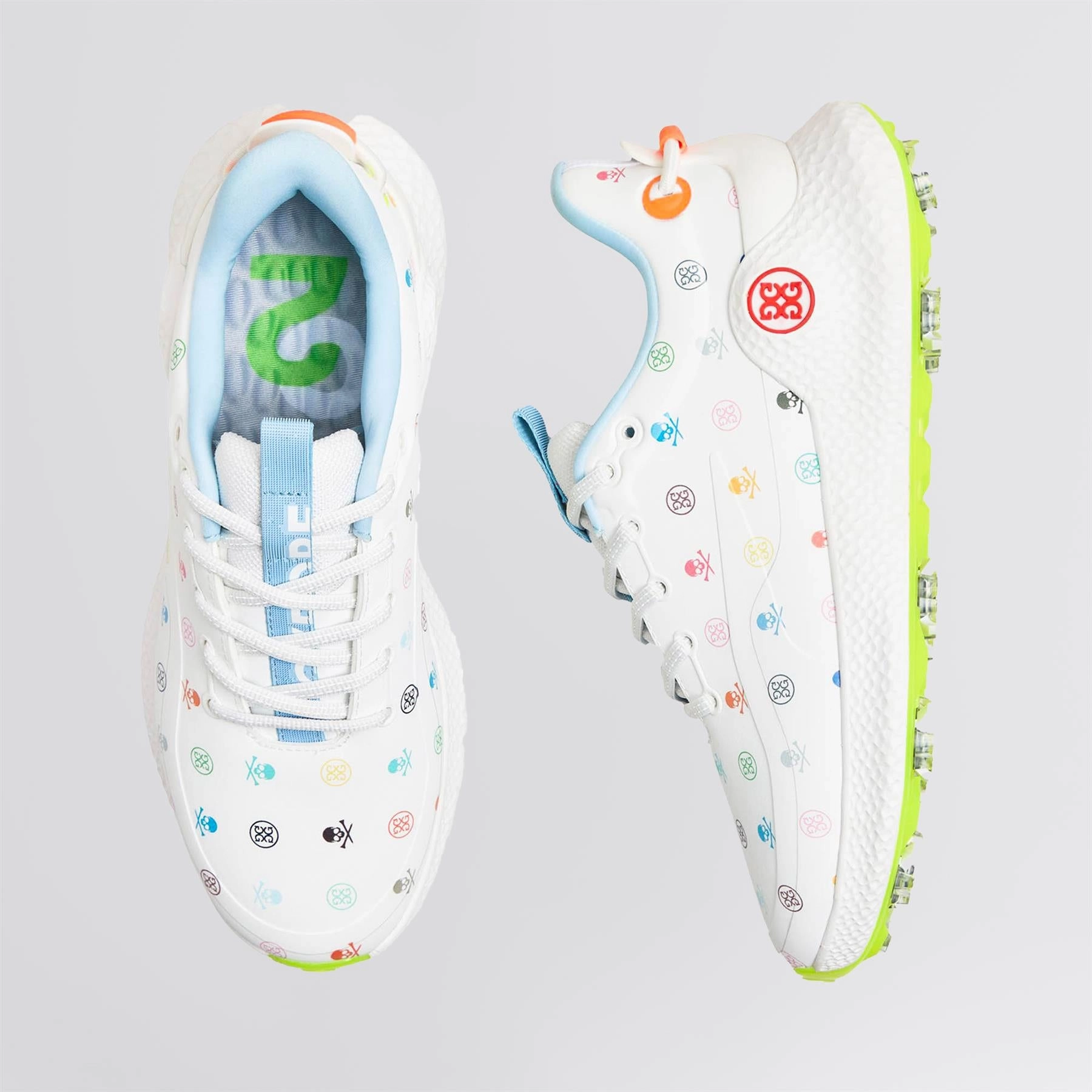 O2 TPU Upper Speckled Midsole Golf Shoes Snow/Multi Built For The Wild