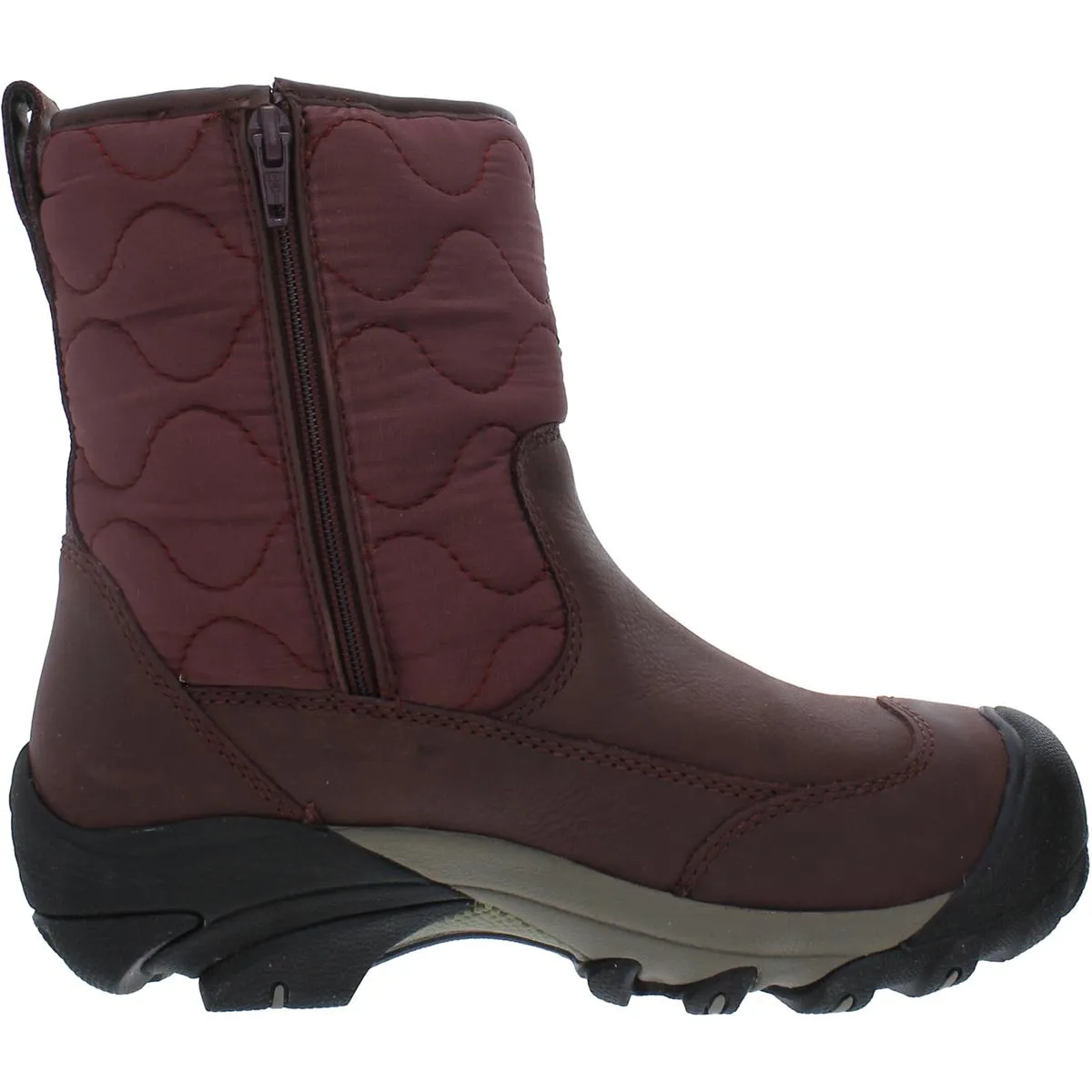 Betty Womens Leather Quilted Winter & Snow Boots