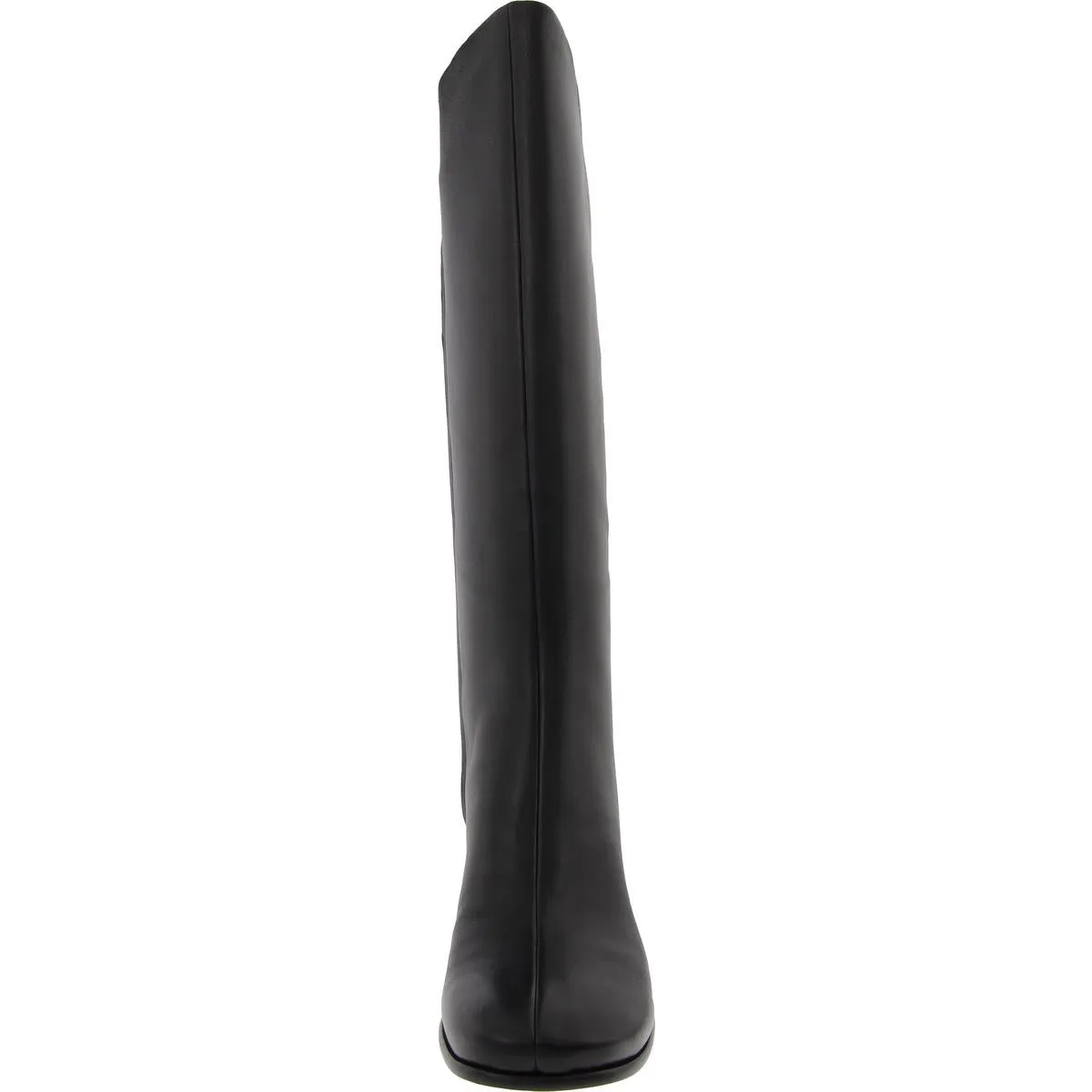 BHFO WC Womens Block Heel Faux Leather Knee-High Boots